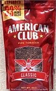 TOBACCO BAGS - AMERICAN CLUB 160Z REGULAR RED